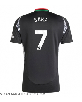 Arsenal Bukayo Saka #7 Maglia Gara Trasferta Repliche 2024-25